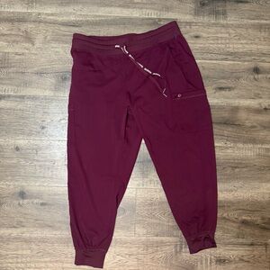 Med Couture Maroon Jogger Sweatpants
